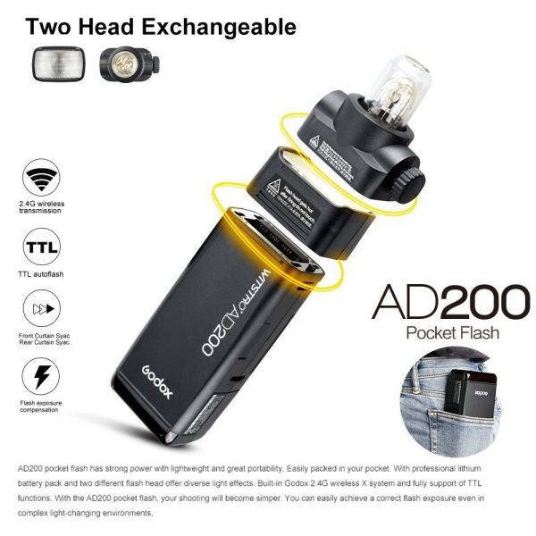 Unleash Creative Power with the Godox AD200Pro Pocket Flash